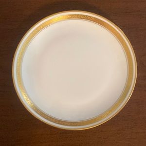 W PICKARD A Handpainted gold edged China plate Vintage 9 inches